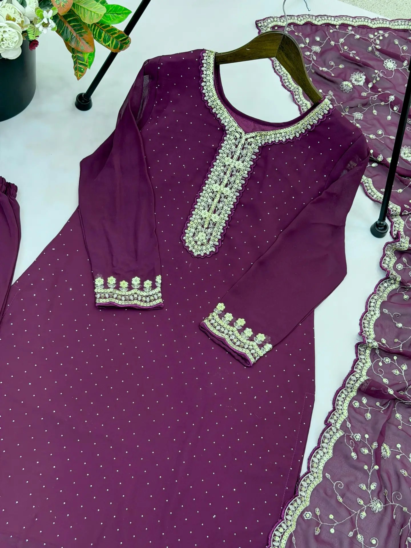Festival Special Georgette Palazzo Set